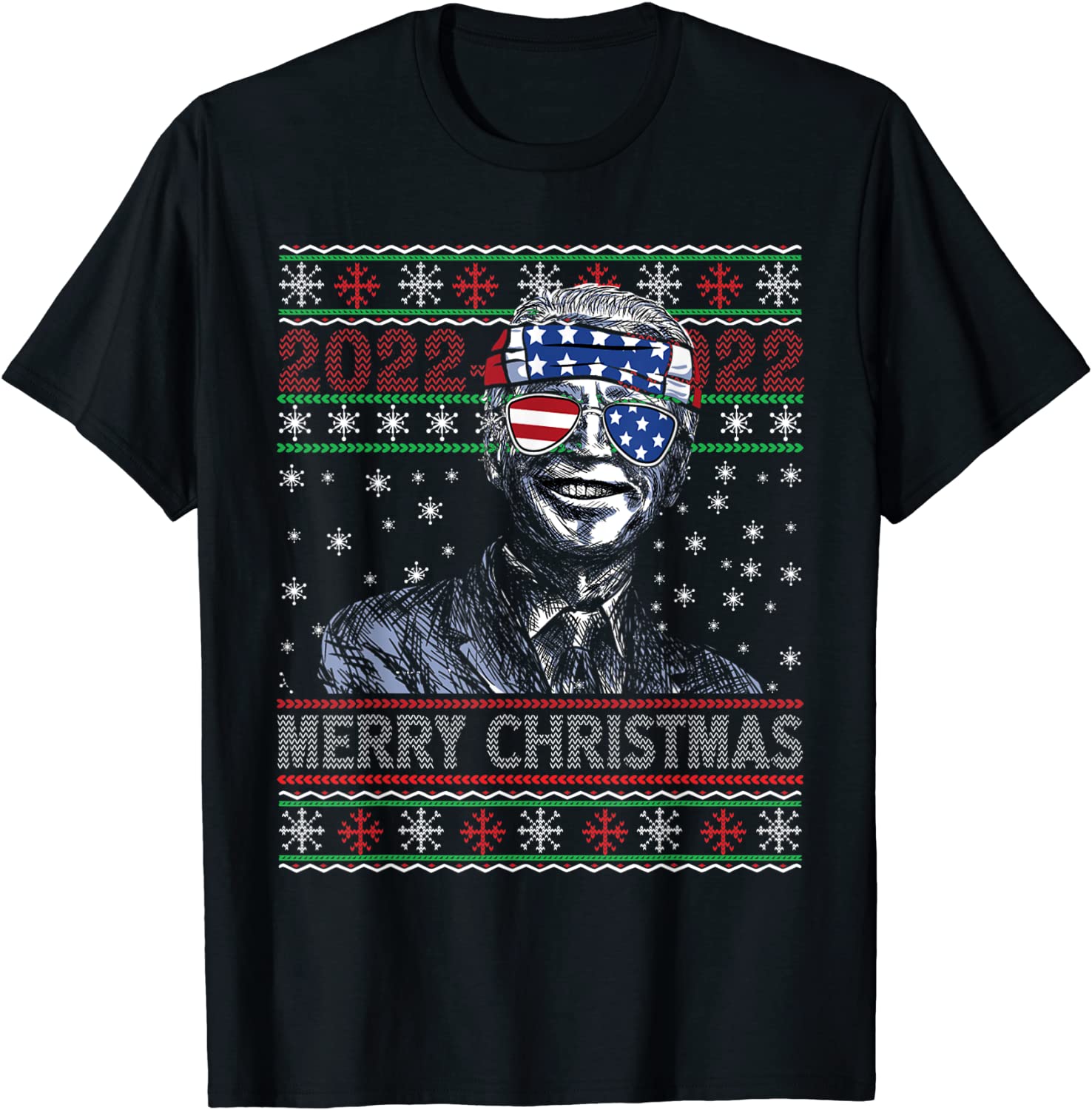 Joe Biden Happy Merry Christmas Classic Shirt
