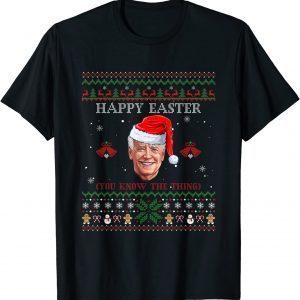 Joe Biden Merry Christmas Happy Easter Ugly Xmas Sweater 2021 Shirt