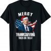 Joe Biden Merry Thanksgiving USA Flag Anti Biden Classic Shirt