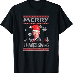 Joe Biden Merry Thanksgiving Ugly Christmas Pajama 2022 Shirt