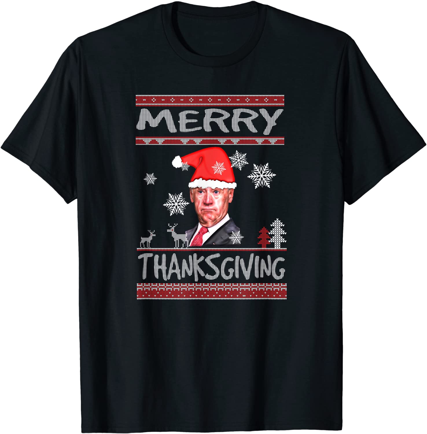Joe Biden Merry Thanksgiving Ugly Christmas Pajama 2022 Shirt