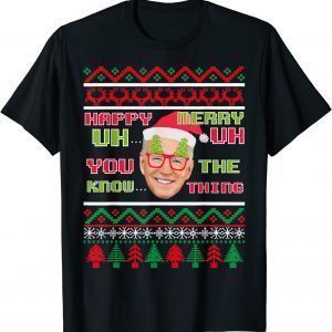 Joe Biden Merry UH UH Ugly Christmas 2021 Classic Shirt