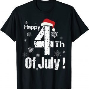 Joe Biden Santa Hat Happy Fourth of July Christmas Classic Shirt