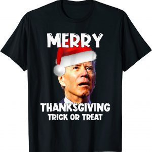 Joe Biden Santa Hat Merry Thanksgiving Classic Shirt