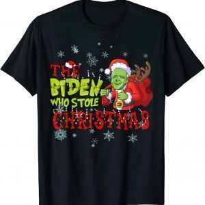 Joe Biden Santa Hat The Biden Who Stole Christmas 2021 Shirt