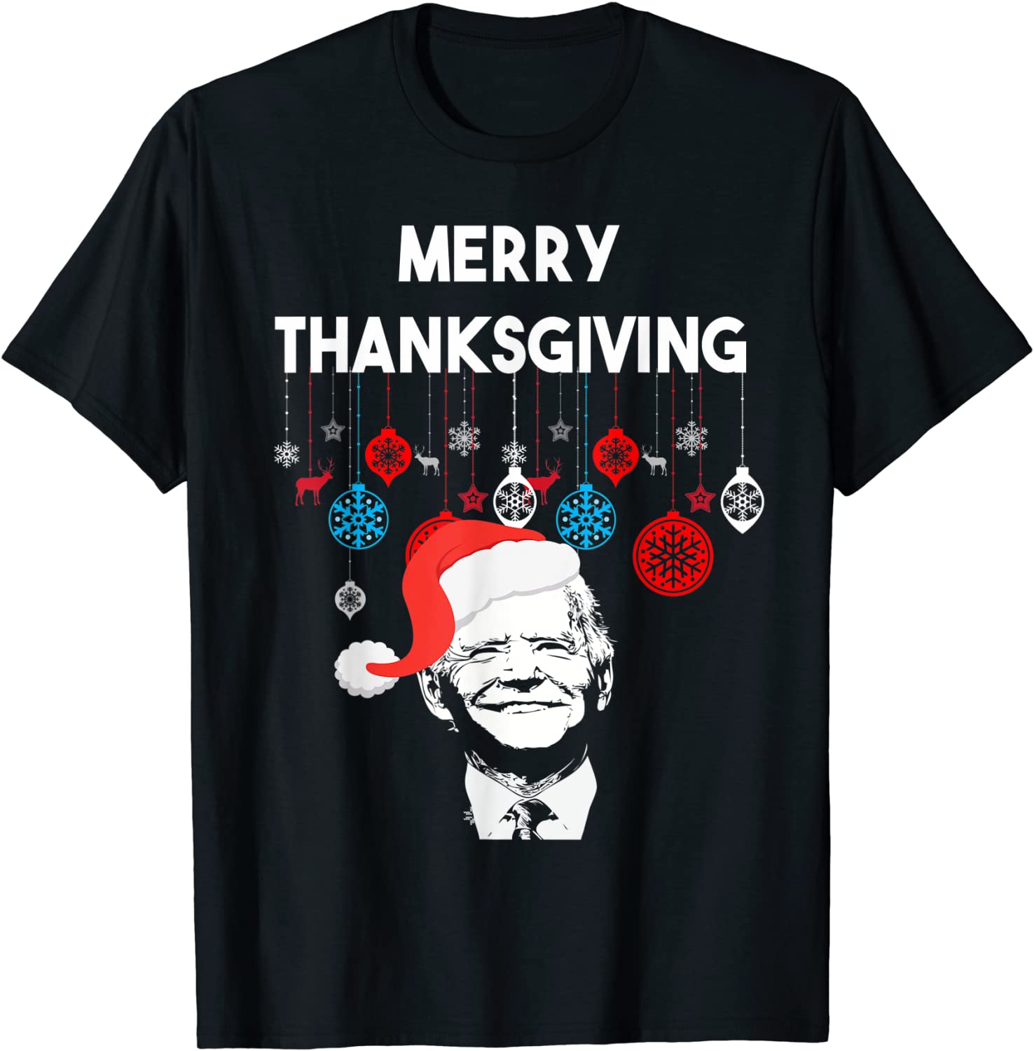 Joe Biden Santa Xmas Hat Merry Thanksgiving Christmas Classic Shirt