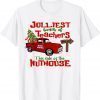 Jolliest Bunch Of Teacher This Side Nuthouse Red Plaid XmJolliest Bunch Of Teacher This Side Nuthouse Red Plaid Xmas Tee Shirtas Tee Shirt