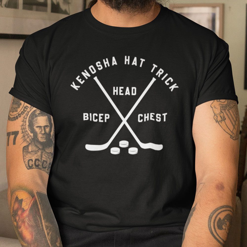 Head Bicep Chest Kenosha Hat Trick Shirts