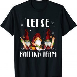 Lefse Rolling Team Gnomes Christmas Xmas Plaid 2021 Shirt