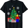 Lego Man Around The Christmas Gift T-Shirt