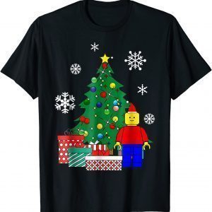 Lego Man Around The Christmas Gift T-Shirt