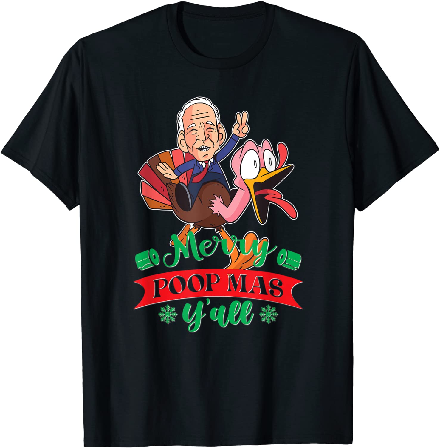 Let's Go Biden Poopy Joe Poopmas Christmas Pro America Classic Shirt