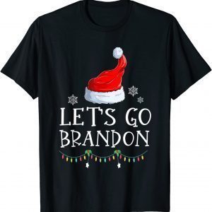 Let's Go Branden Brandon Anti Liberal Funny Santa Hat Xmas Classic Shirt