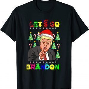 Let's Go Branden Brandon Anti Liberal Santa Trump Xmas 2022 Shirt