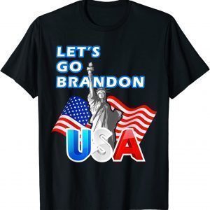 Let's Go Branden Brandon Conservative Anti Liberal US Flag 2021 Shirt