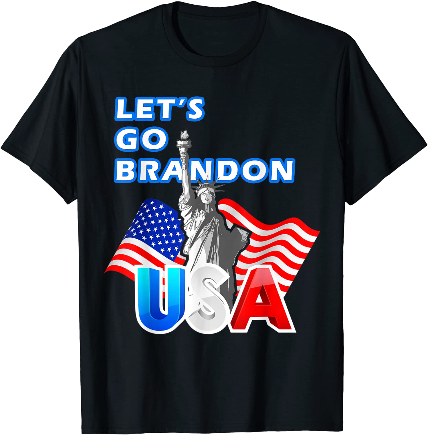 Let's Go Branden Brandon Conservative Anti Liberal US Flag 2021 Shirt