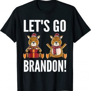 Let's Go Branden Christmas 2021 Santa And Friends 2021 T-Shirt
