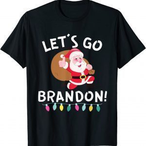 Let's Go Brandon Anti Biden Funny Santa Christmas Classic T-Shirt