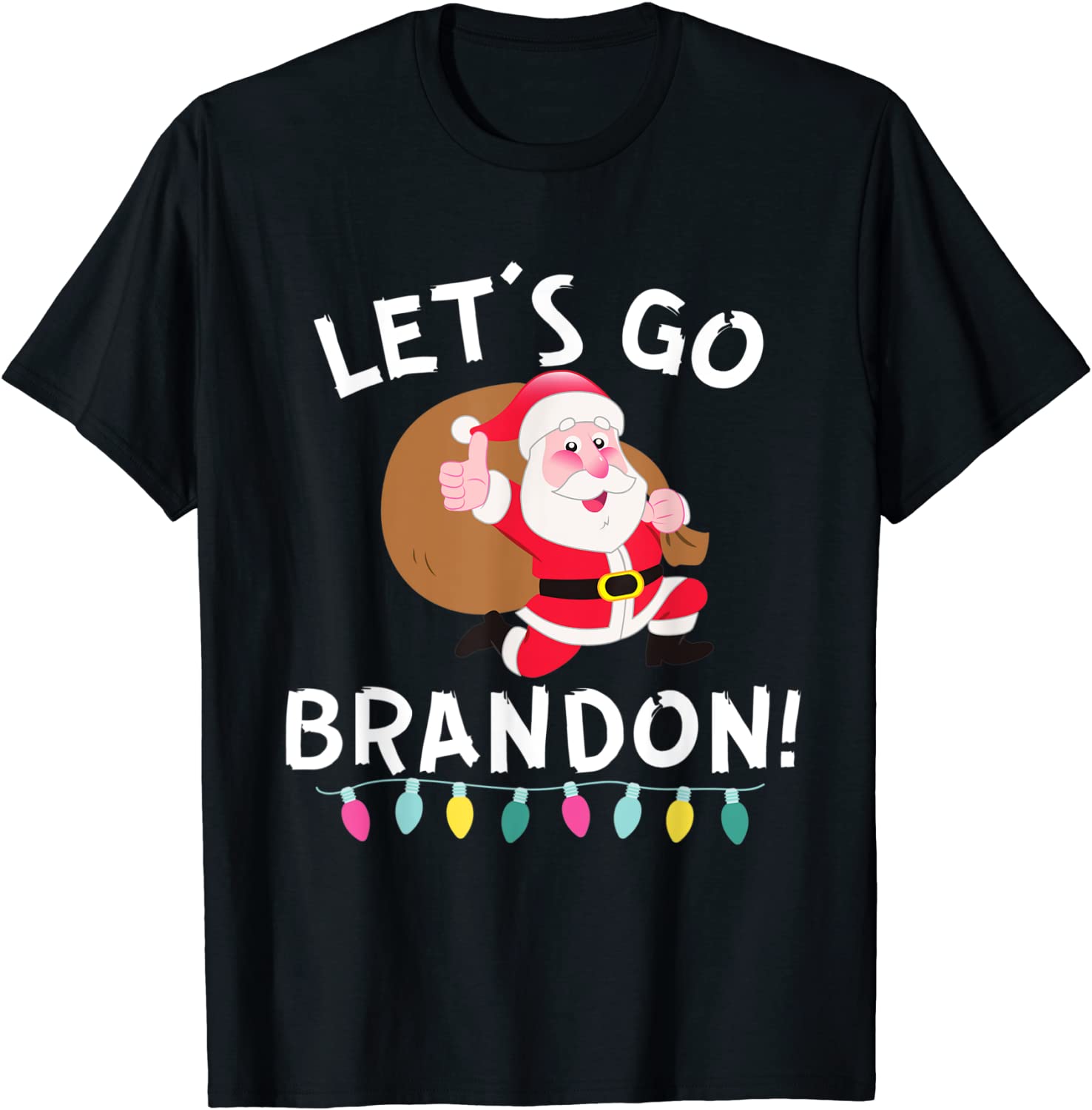 Let's Go Brandon Anti Biden Funny Santa Christmas Classic T-Shirt