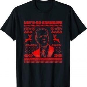 Let's Go Brandon Anti Biden Ugly Christmas T-Shirt