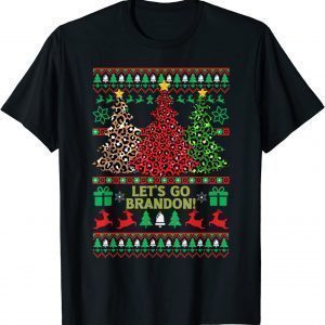 Let's Go Brandon Beautiful Anti-Biden Christmas Trees Classic Shirt