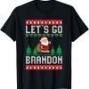 Lets Go Brandon Christmas Santa Political 2021 Shirt