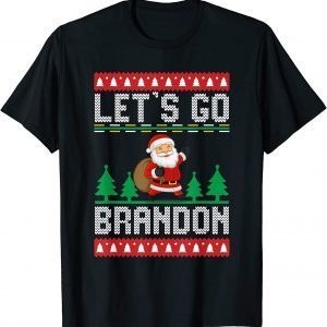 Lets Go Brandon Christmas Santa Political 2021 Shirt