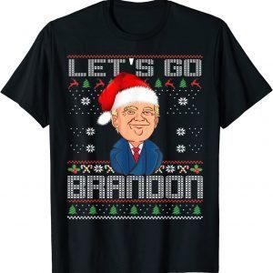 Let's Go Brandon Donald Trump Ugly Christmas T-Shirt