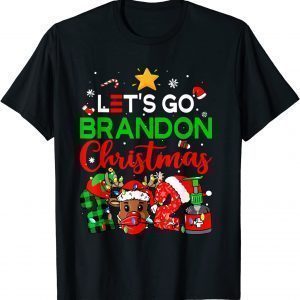 Let's Go Brandon Merry Christmas Santa 2021 T-Shirt