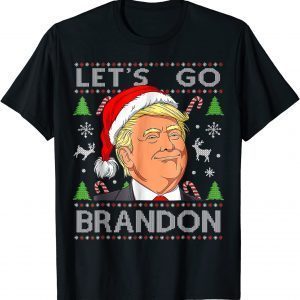 Let's Go Brandon Trump Ugly Christmas T-Shirt