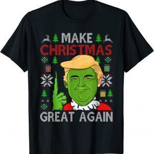 Make Christmas Great Again Trump 2024 Ugly Sweater Gift Shirt