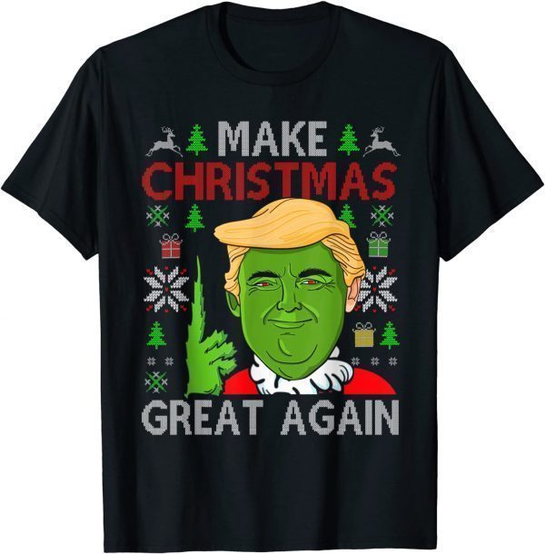 Make Christmas Great Again Trump 2024 Ugly Sweater Gift Shirt