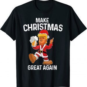 Make Christmas Great Again Trump Santa Ugly Xmas Classic Shirt