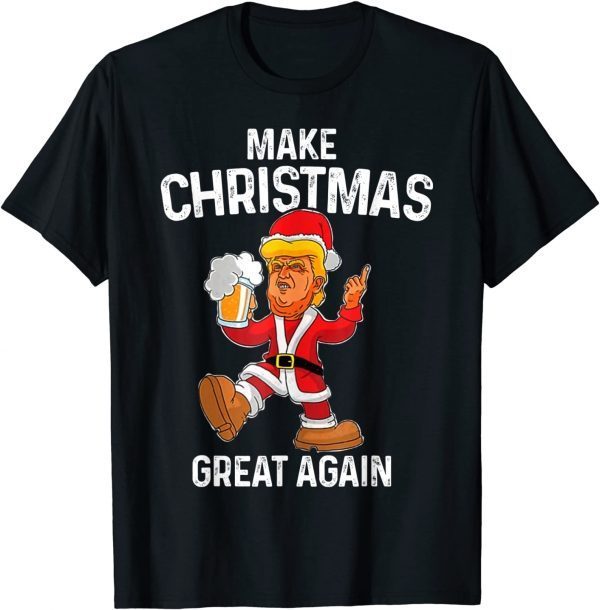 Make Christmas Great Again Trump Santa Ugly Xmas Classic Shirt