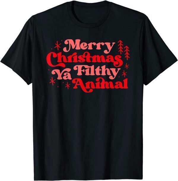 Merry Christmas Animal Filthy Ya Matching Christmas Pajama Limited Shirt