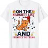 Merry Christmas Happy Thanksgiving Naughty Nice Classic Shirt