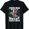Santa Joe Biden Elf Kamala Harris Dinosaur Christmas Classic Shirt