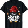 Sister Gnome Leopard Family Matching Christmas Party Pajama Tee Shirt