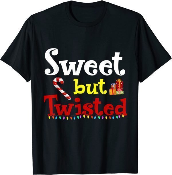 Sweet but Twisted Candy Cane Christmas Pajama 2022 Classic T-Shirt