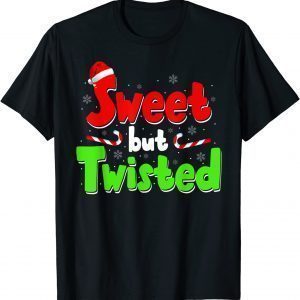 Sweet but Twisted Candy Cane Christmas Tee Shirt