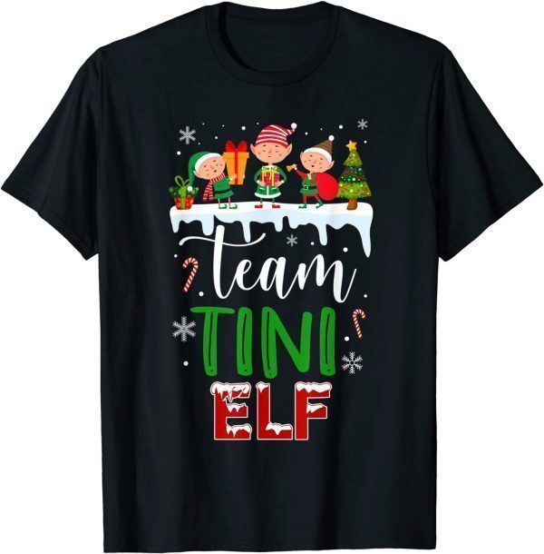 Team Tiny ELF Matching Family Christmas Pajama 2021 Shirt