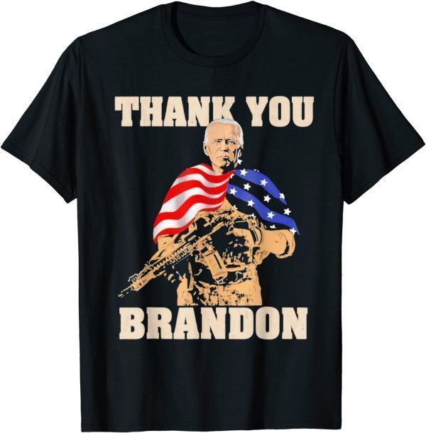 Thank You Brandon Biden American Flag Tee Shirt