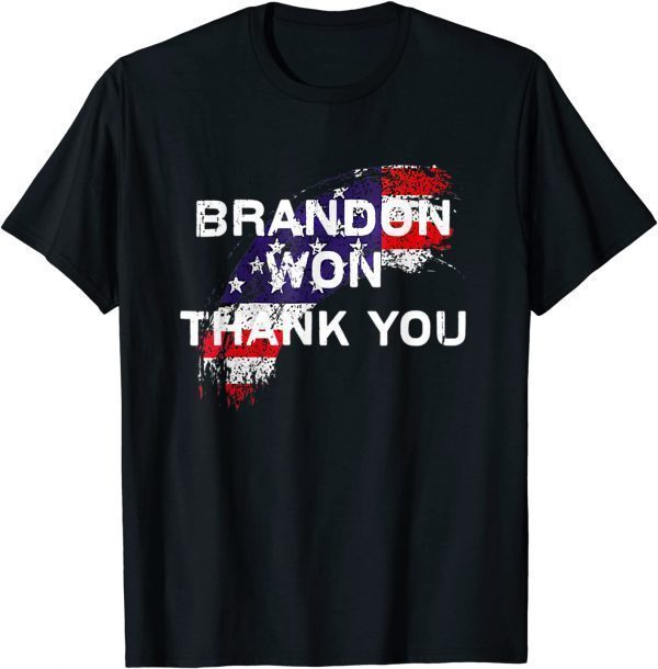 Thank You Brandon, Branden Let Go US Flag Gift T-Shirt