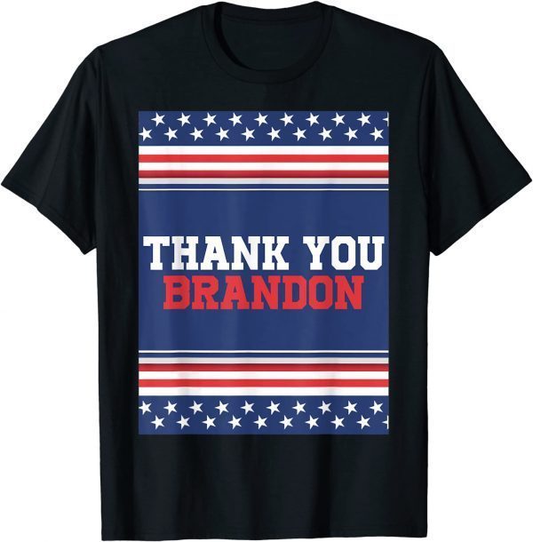 Thank You Brandon, Lets go Branden Brandon USA Flag Classic Shirt