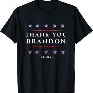 Thank You Brandon Political American Stars Vintage Flag Classic Shirt