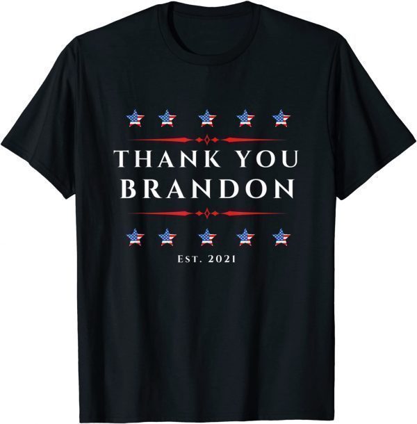 Thank You Brandon Political American Stars Vintage Flag Classic Shirt