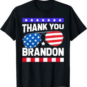 Thank You Brandon Vintage USA Flag Sunglass Joe Biden Classic Shirt