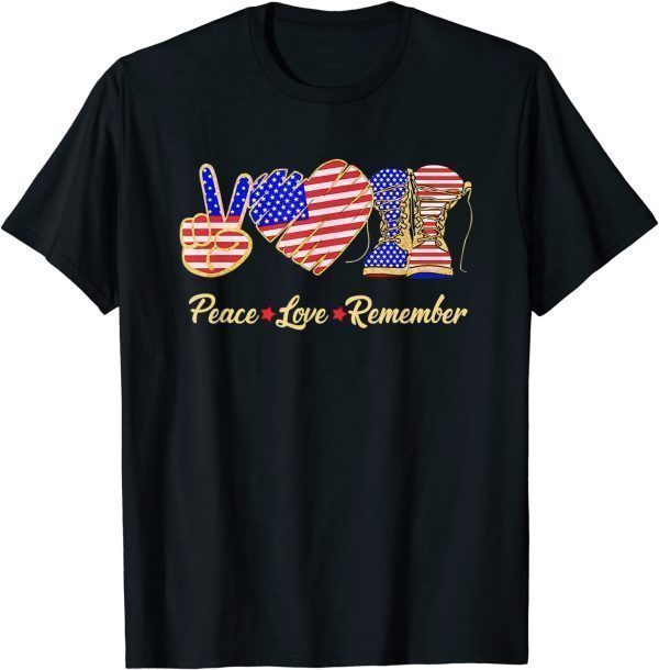 Thank You Veterans Day American Flag Heart Military Army Unisex Shirt