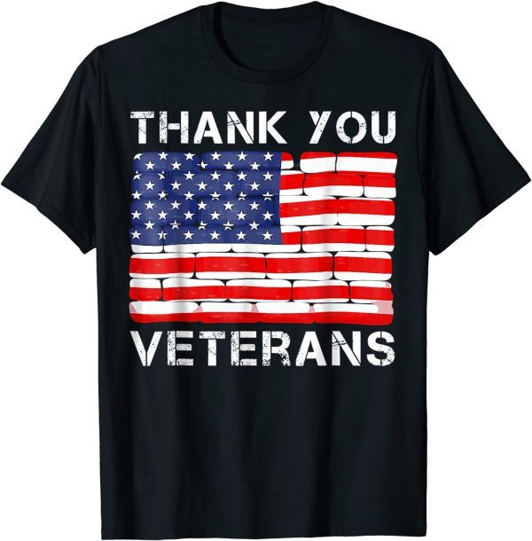 Thank You Veterans Veteran Day Us Flag 2021 Shirt