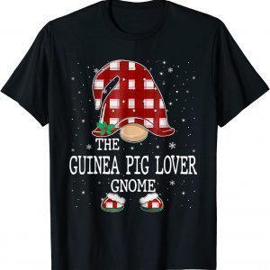 The Guinea Pig Lover Gnome Cute Red Buffalo Plaid Christmas Limited Shirt